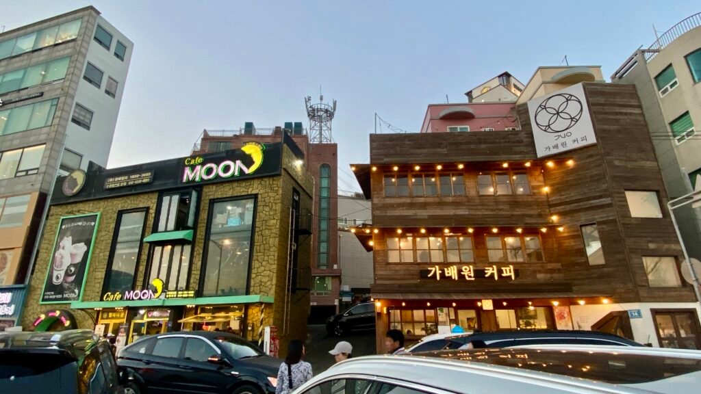 在釜山体验冲浪