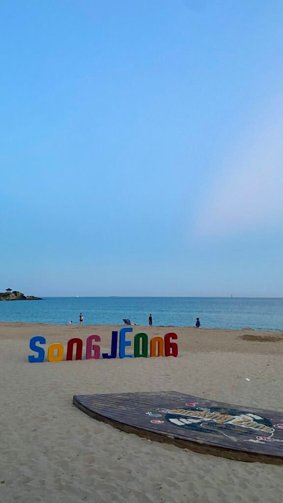 在釜山体验冲浪